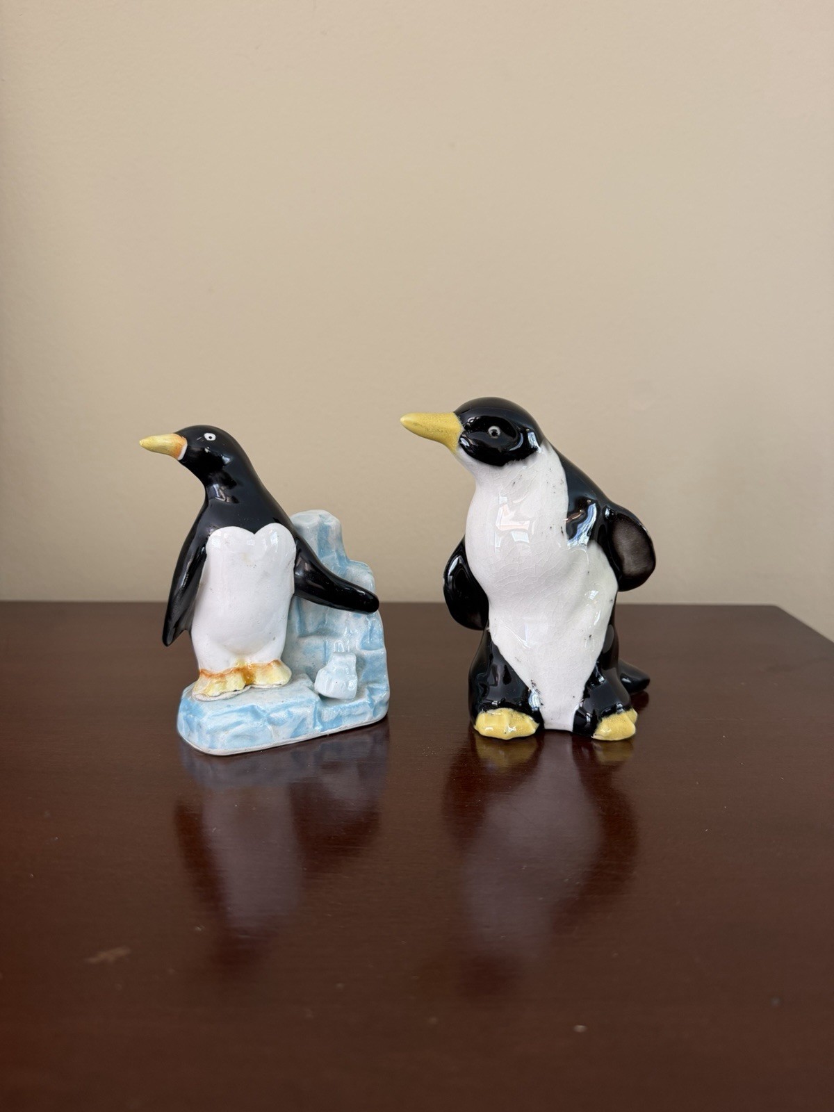 Lot of 2 Penguins Pottery Ceramic Lot of 2 Vintage