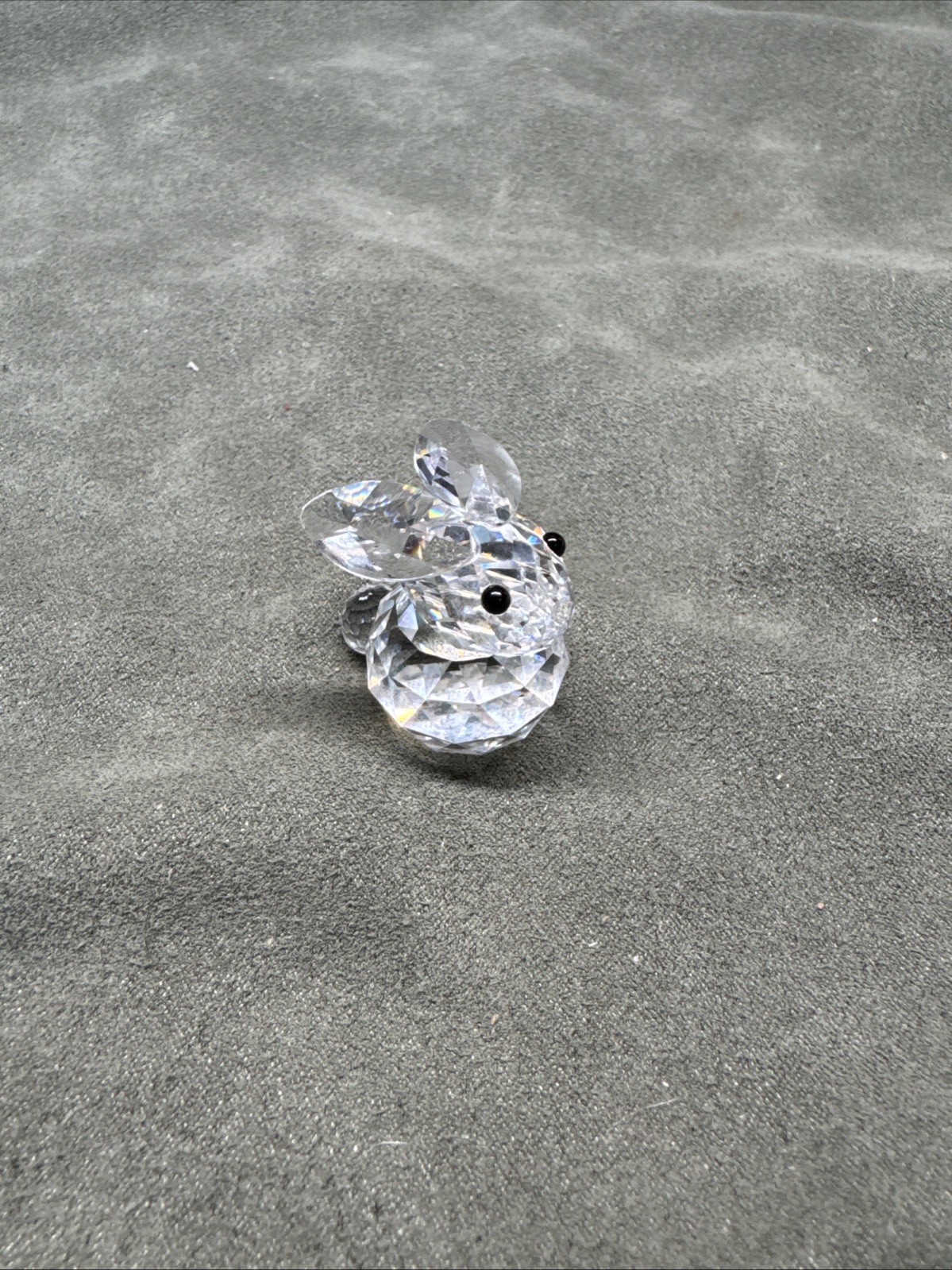 Vtg Swarovski Crystal Figurine Mini Bunny Sitting Rabbit 1 3/8″ Retired PB198