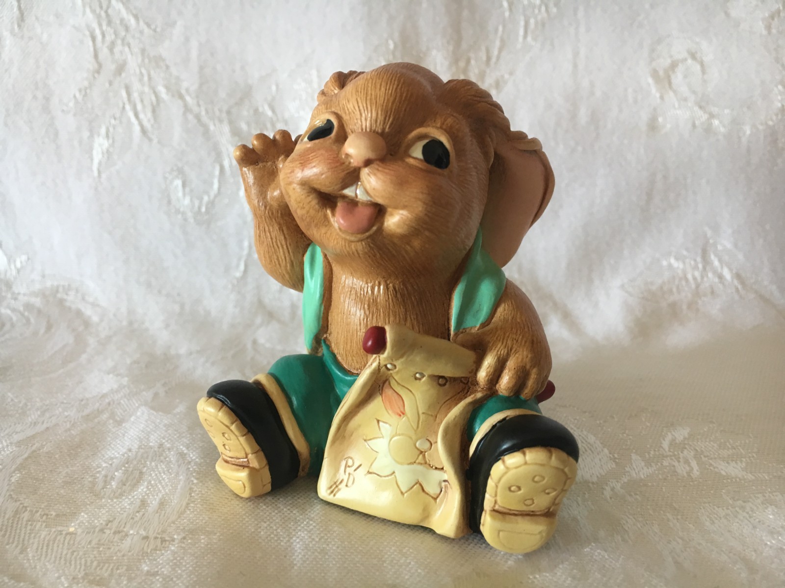 Pendelfin Stoneware Rabbit Ahoy Boy ~ Handpainted Made In England ~ NOS