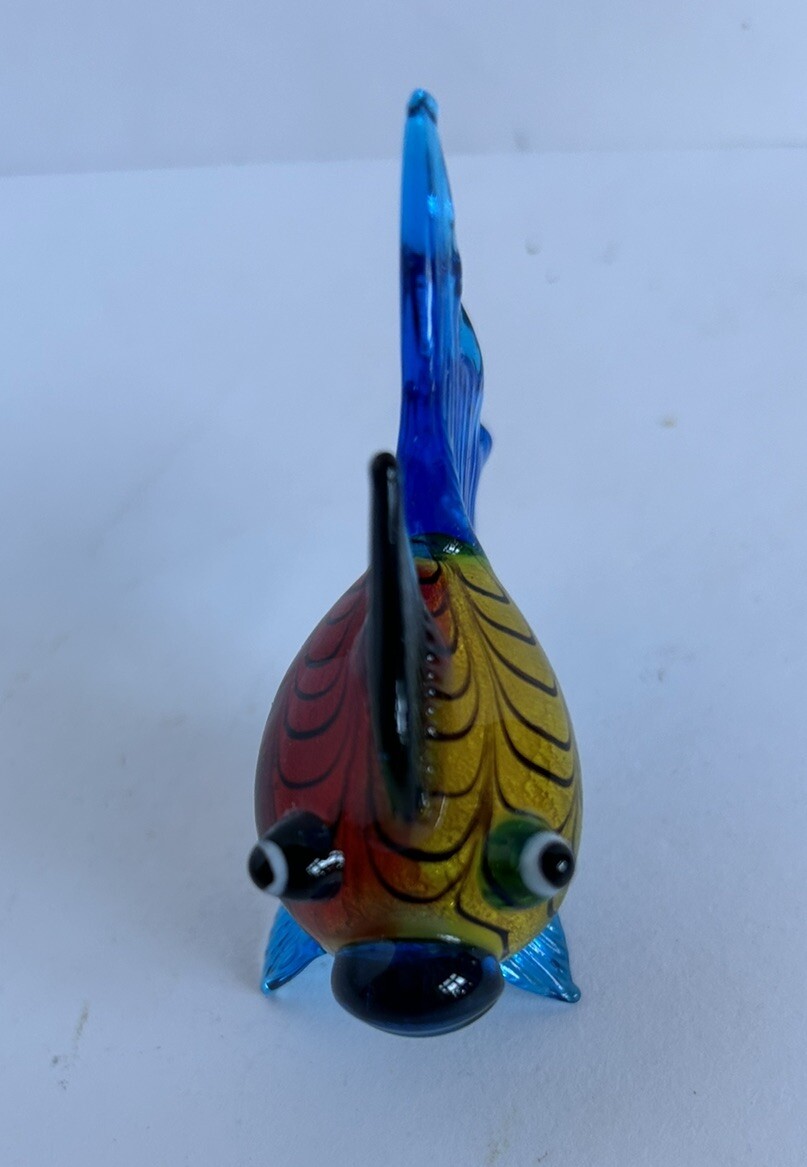 Pier 1 Multi Colored Glass Fish 3 in.