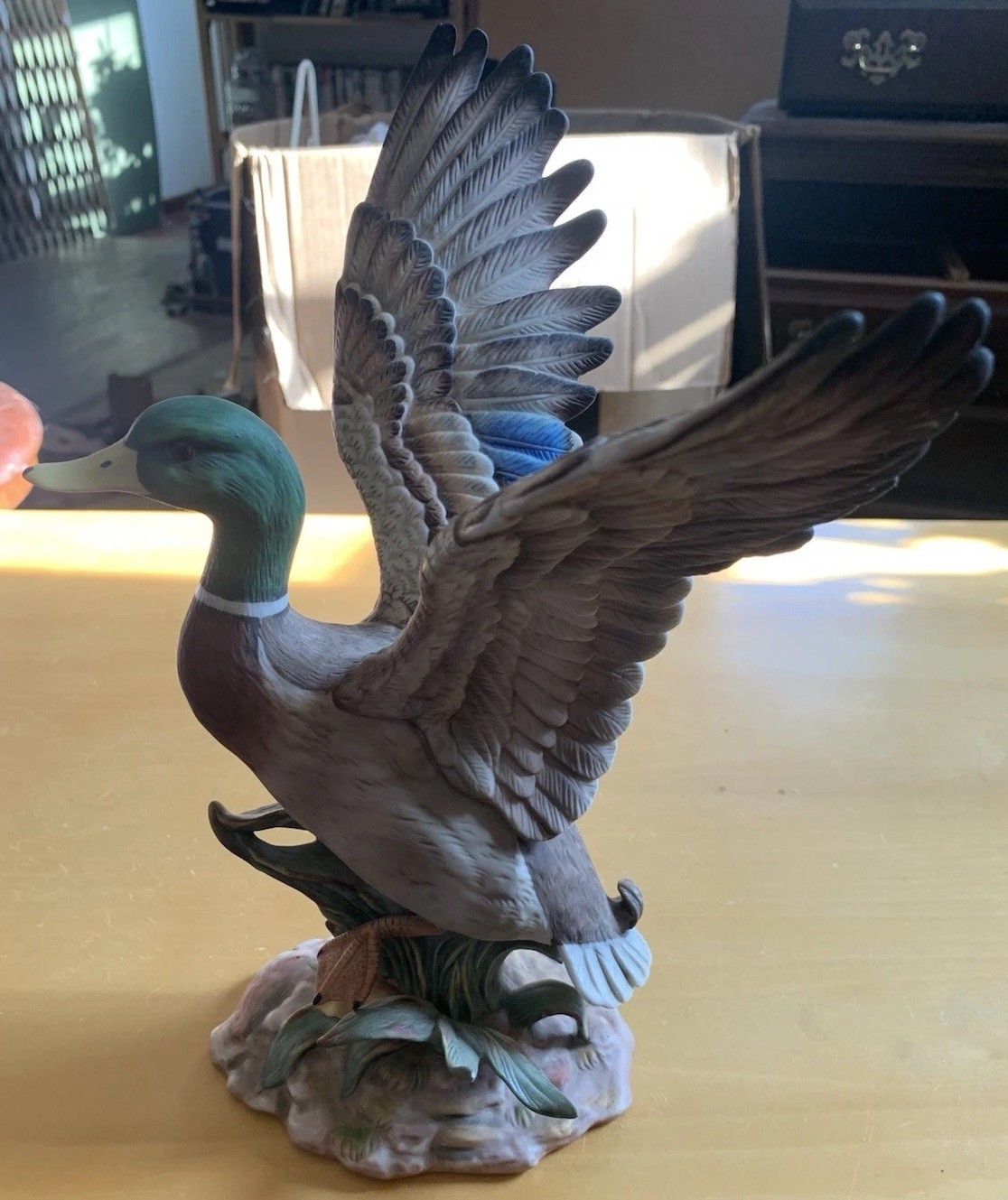 Vintage 1984 Homco Masterpiece Porcelain ‘Mallard Taking Flight’ 11 Figurine