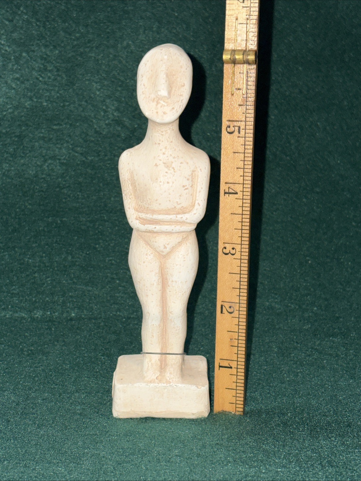 Rare Greek Cycladic Idol Alabaster? Art Sculpture Figurine No. 9 ~ Greece 2000