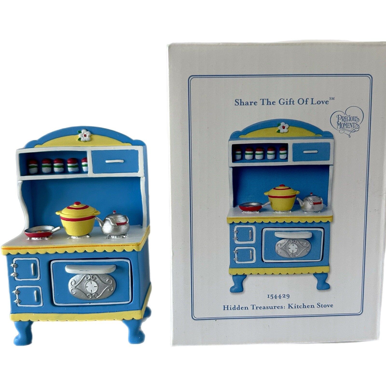 Precious Moments Hidden Treasures Kitchen Stove 154429 Figurine Heart Of Home