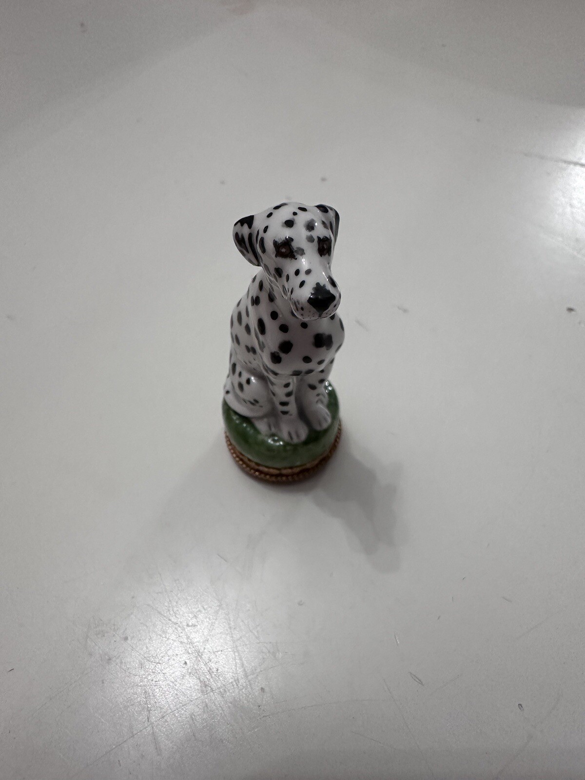 Halcyon Days Enamel Porcelain Dalmatian Desk Seal