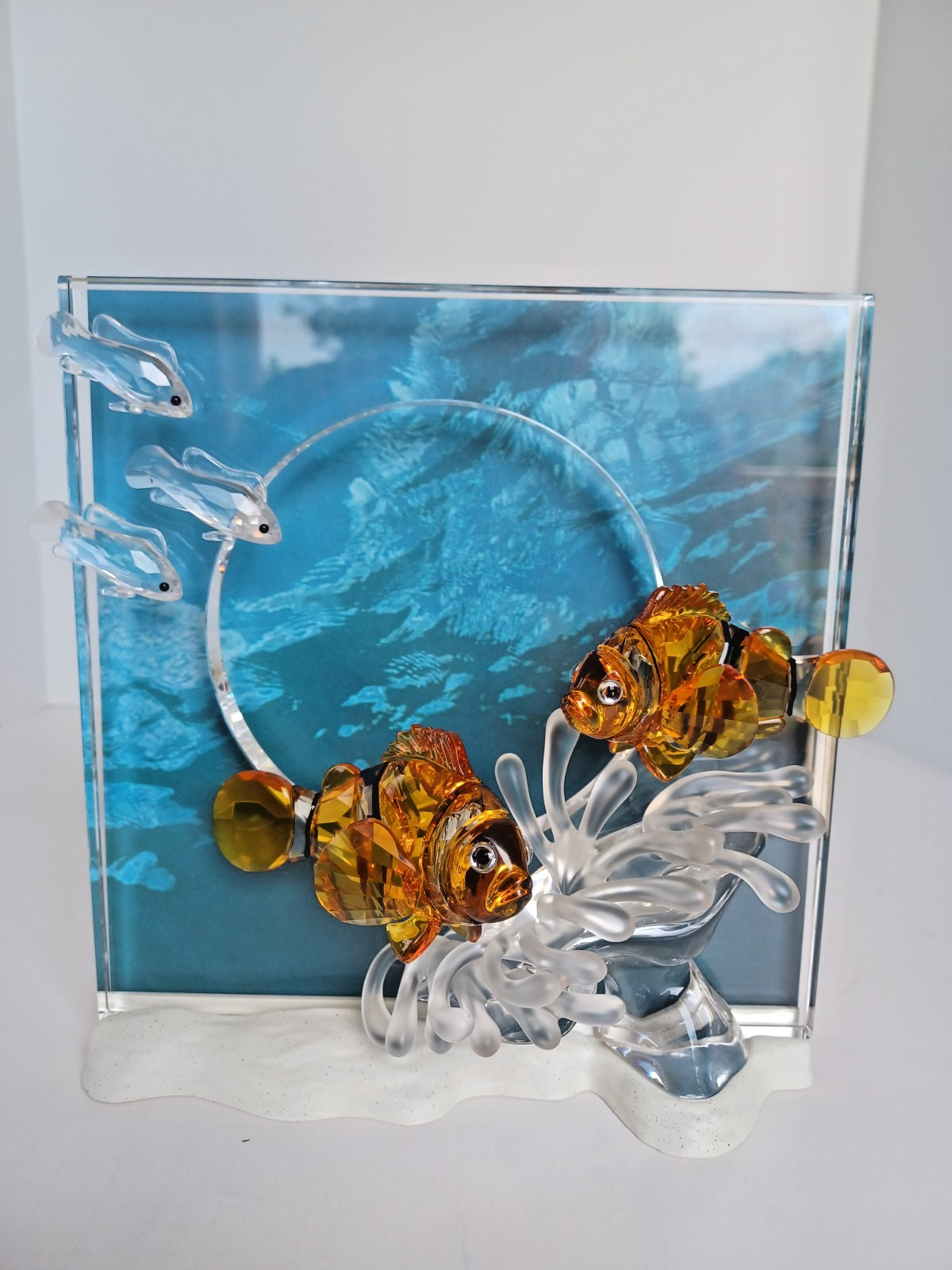 Swarovski Crystal Figurine Colored Wonders of the Sea Harmony Clown Fish