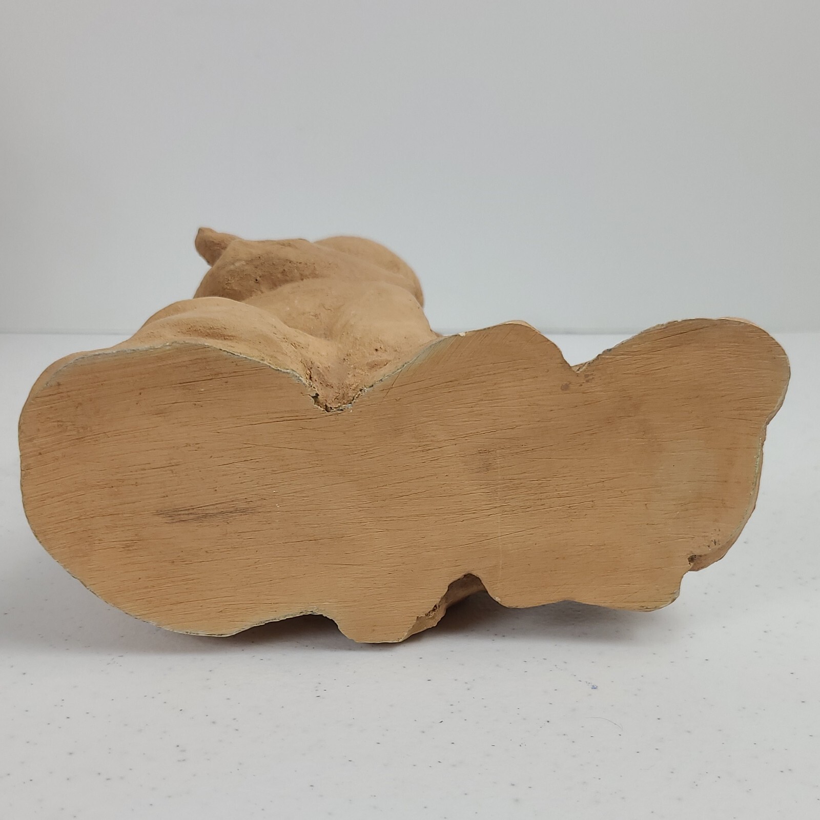 Boy and His Dog Figurine Approx. 5 3/4”H x 7″L Resin ? Painted Matte Sand Finish