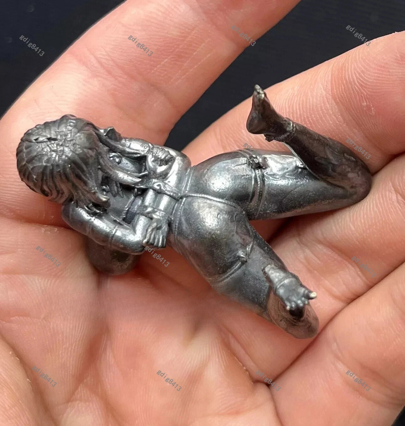 Brass Naked Sexy Cartoon Girl Statue Art Beauty Model Figurine Artwork