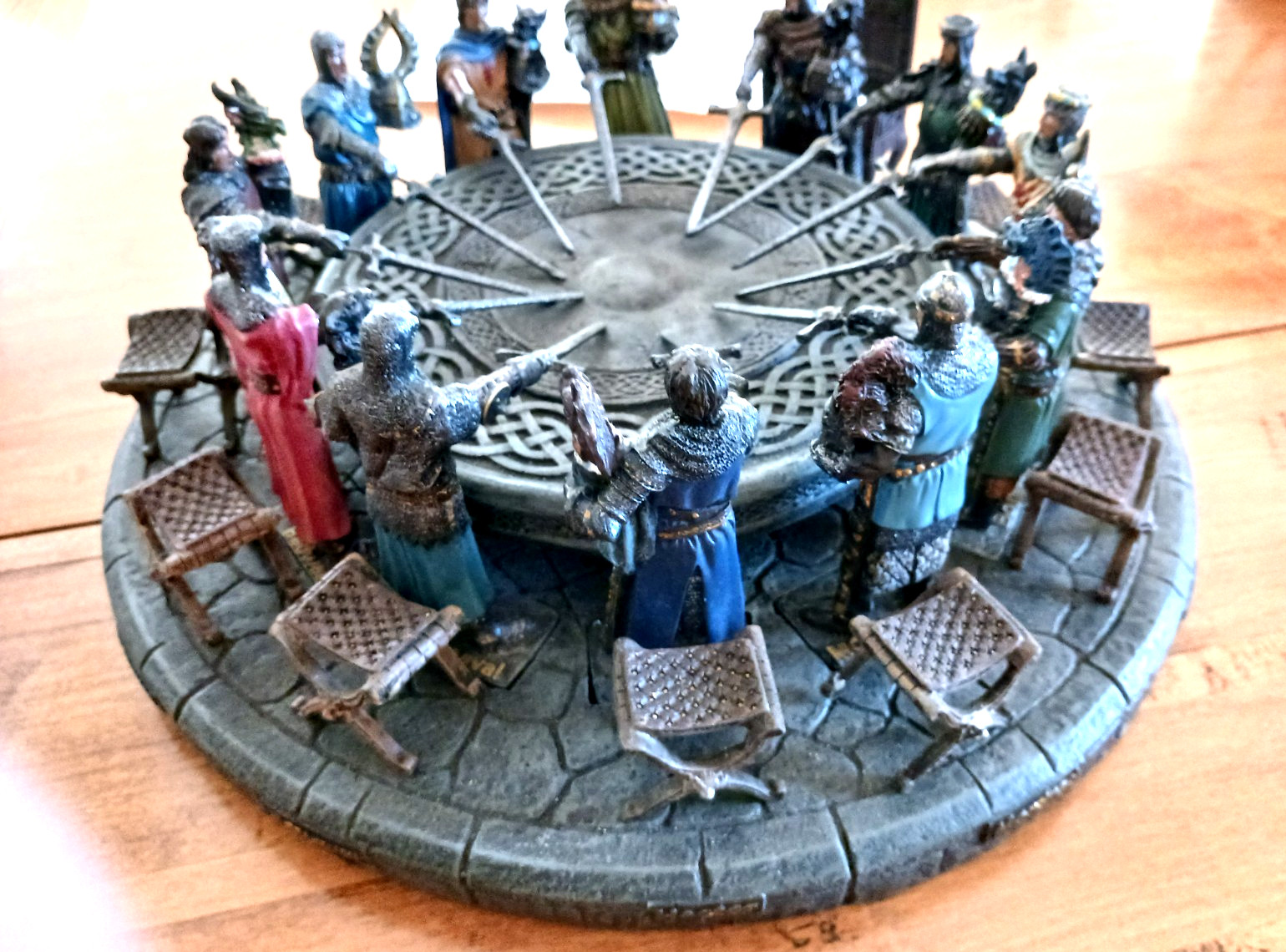 King Arthur & The Knights of The Round Table Hand Painted Sculpture Resin Set