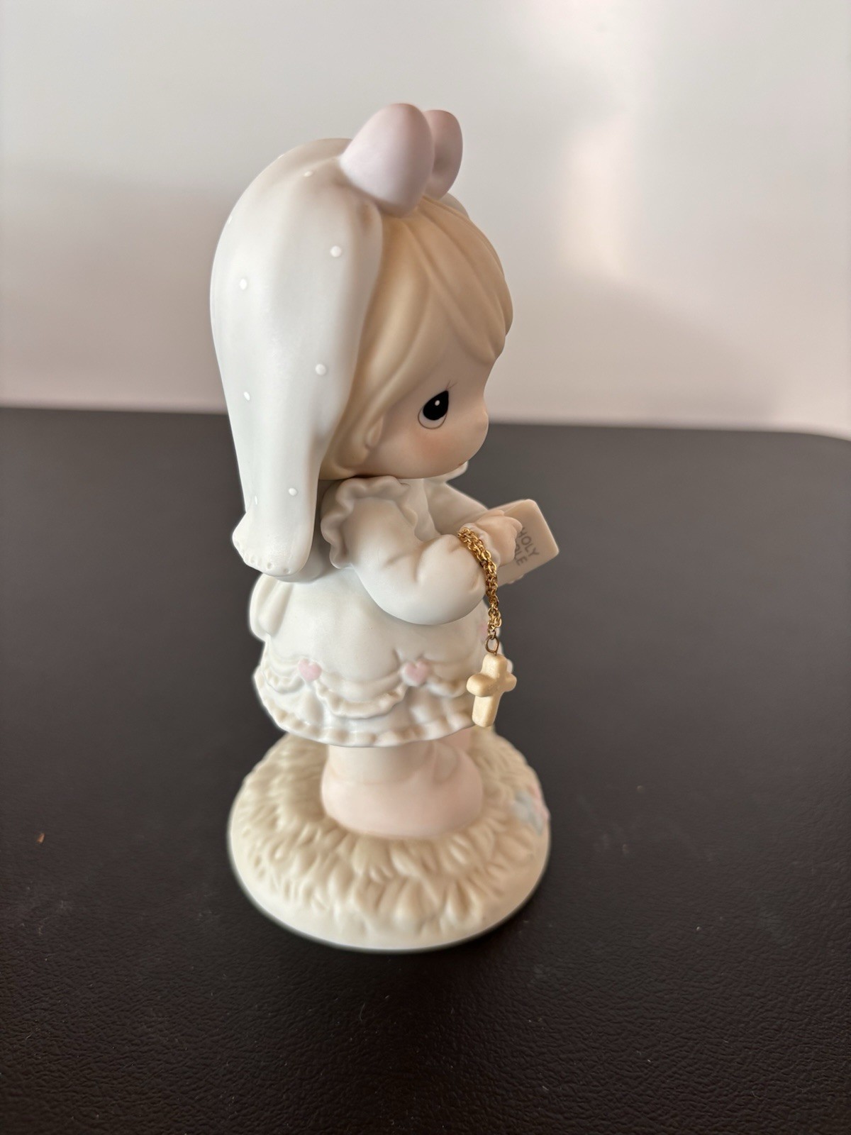 1989 Precious Moments First Communion Girl w/ Rosary Porcelain Figurine