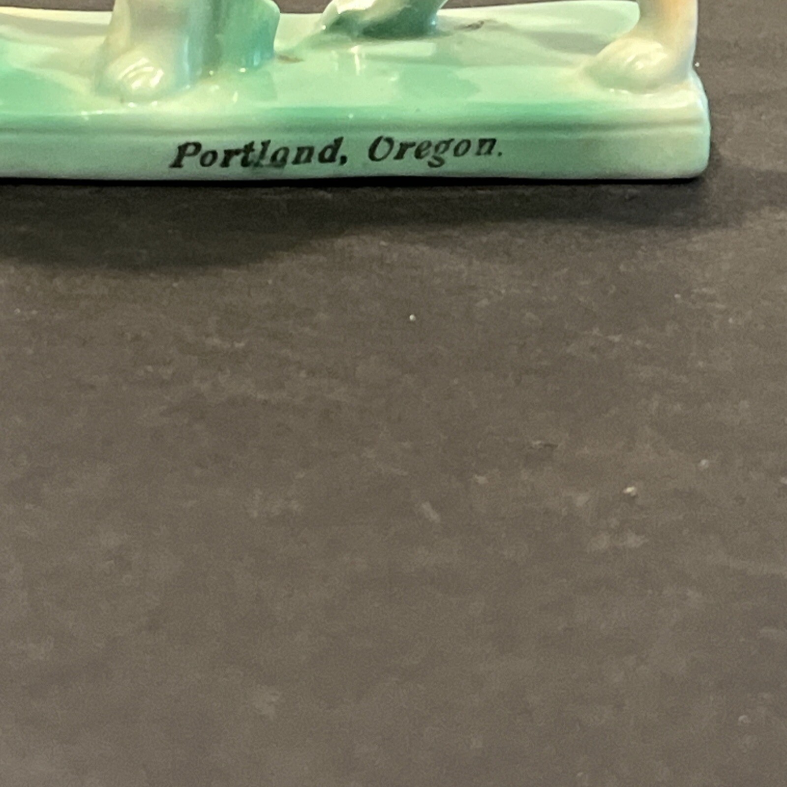 Vintage LION FIGURINE Souvenir Portland, Oregon Made In GERMANY Ceramic