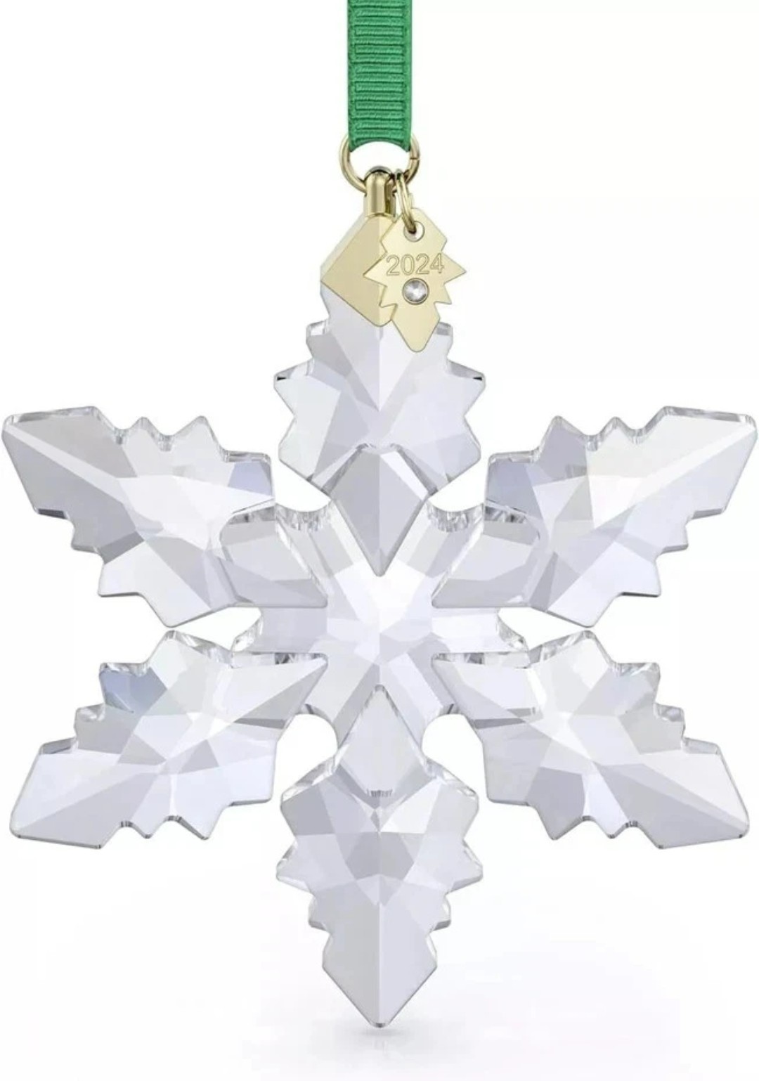 ❄️ Swarovski Crystal 2024 A.E., Large, Winter Snowflake Ornament, w/ Ribbon, NIB