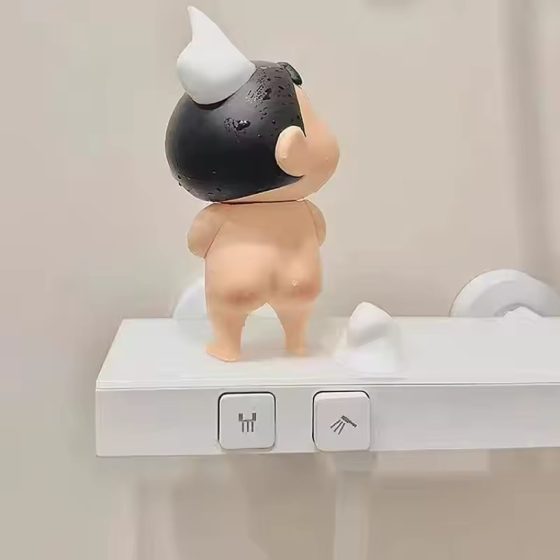 Crayon Shin Chan Bath Figure Cute Bathroom Collectible Decor