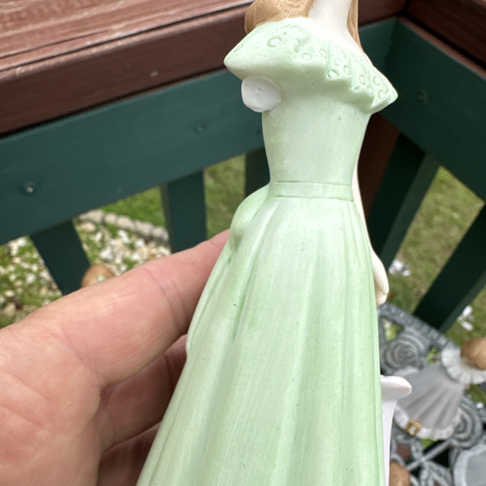 Vtg 1982+ Enesco Growing Up Birthday Dress Girls Porcelain Figurine 0-16 *READ*