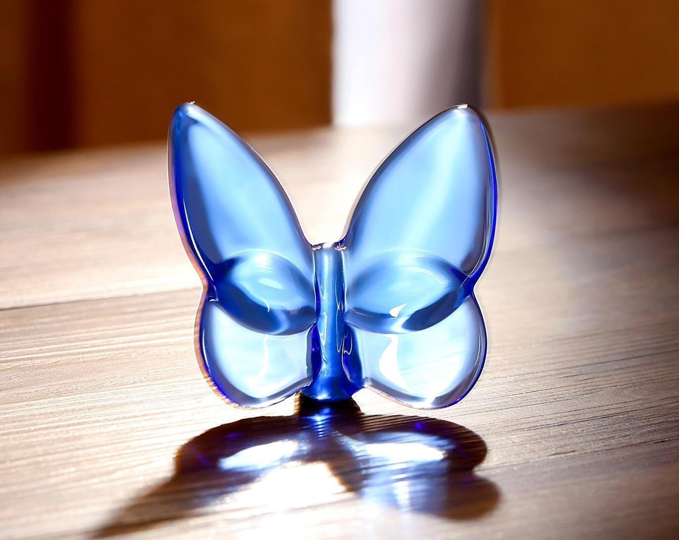 DUQGUHO Butterfly Gifts Decor Blue Butterflies Crystal 2.36″L x 2.04″W x 2.36″H