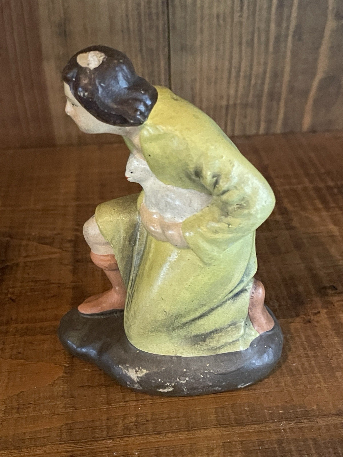 Vtg Christmas Nativity Composite Paper Mache Shepherd Boy Figure Replacement