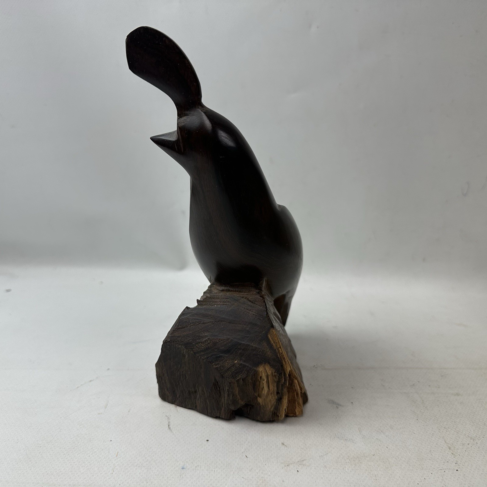 Ironwood Carved Partridge Quail Figure Hand Carved Wooden Sculpture