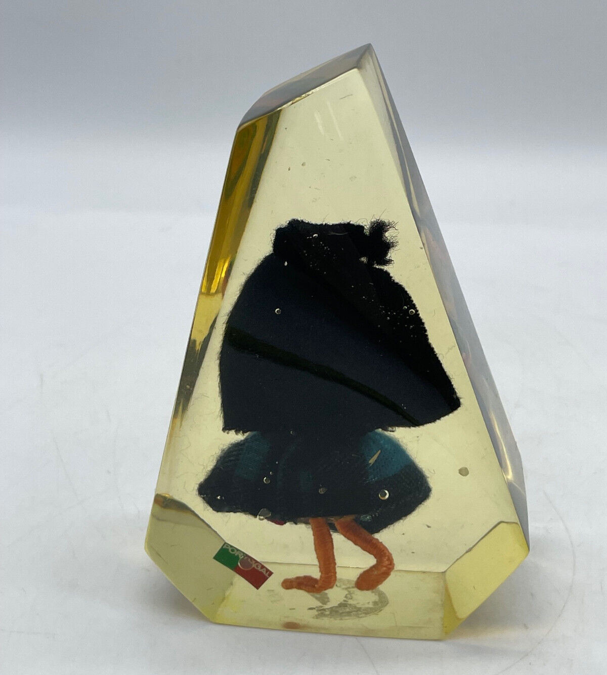 Portugal Varnia Girl Doll Resin Acrylic Paperweight Figure