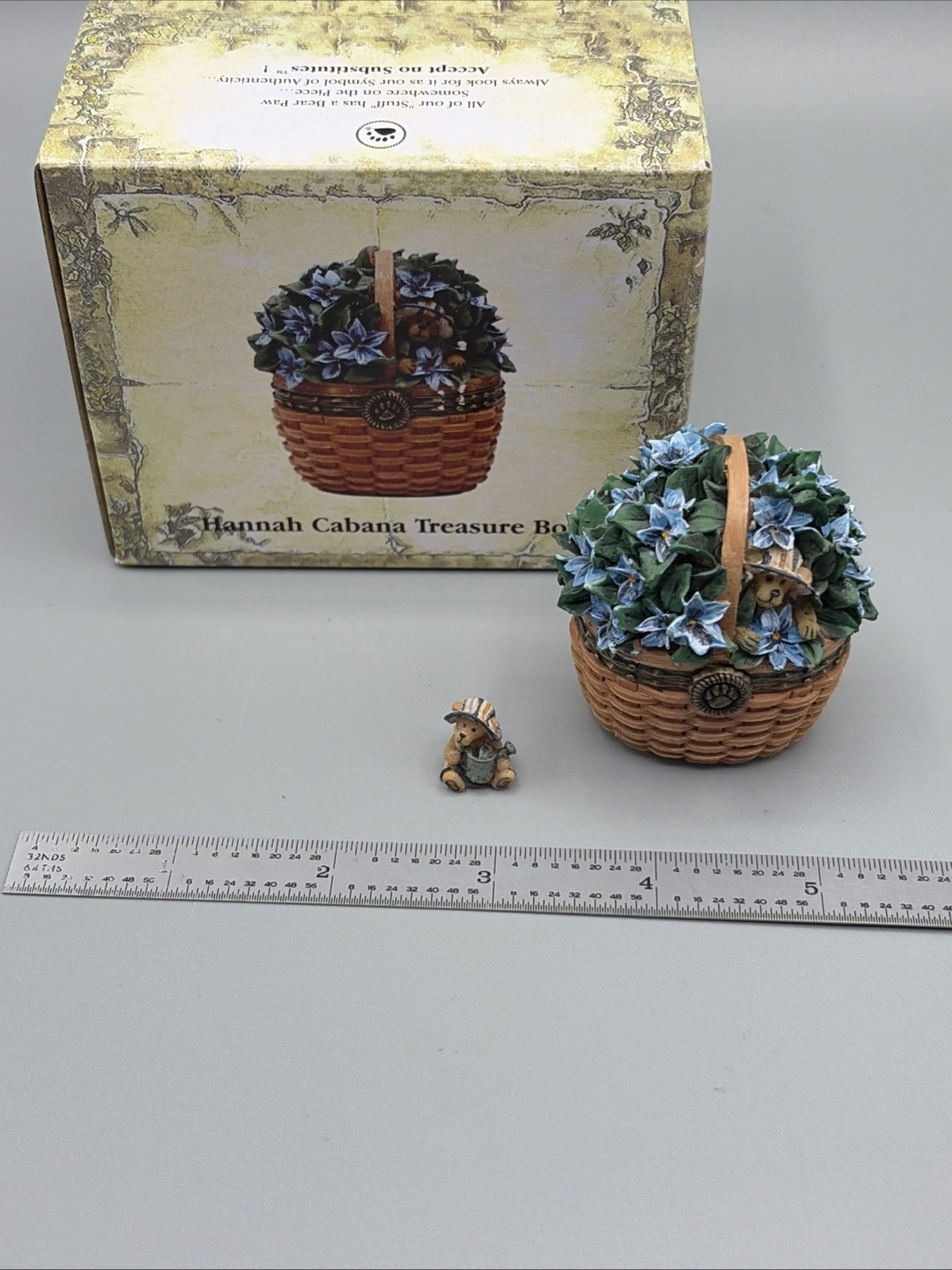 Boyd’s Bears Treasure Box Hanna Cabana Longaberger Basket with Trinket