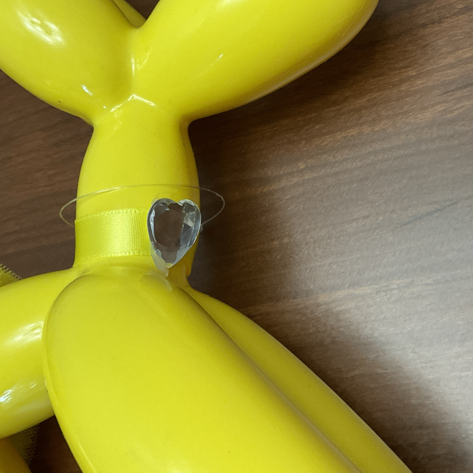 Balloon Dog Decorative Figure 9.5″ Yellow – “WAY TO CELEBRATE” – No Tags/ New
