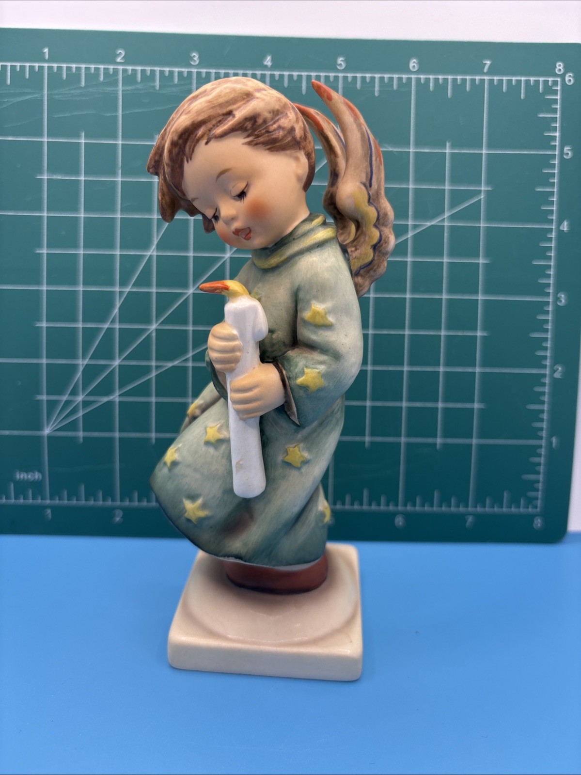Goebel Hummel “Heavenly Angel” w/ Candle Porcelain Figurine W. Germany