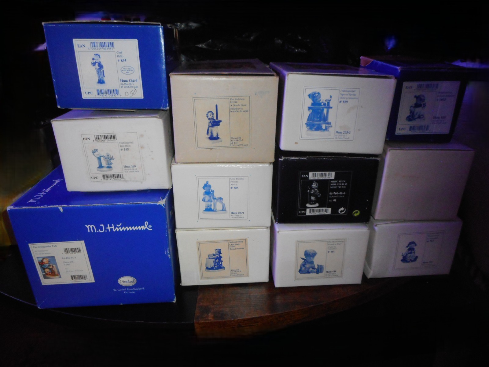 EMPTY HUMMEL BOXES 436 AN EMERGENCY 306 835 136/1 434 351 439 203/1 *NO FIGURES*