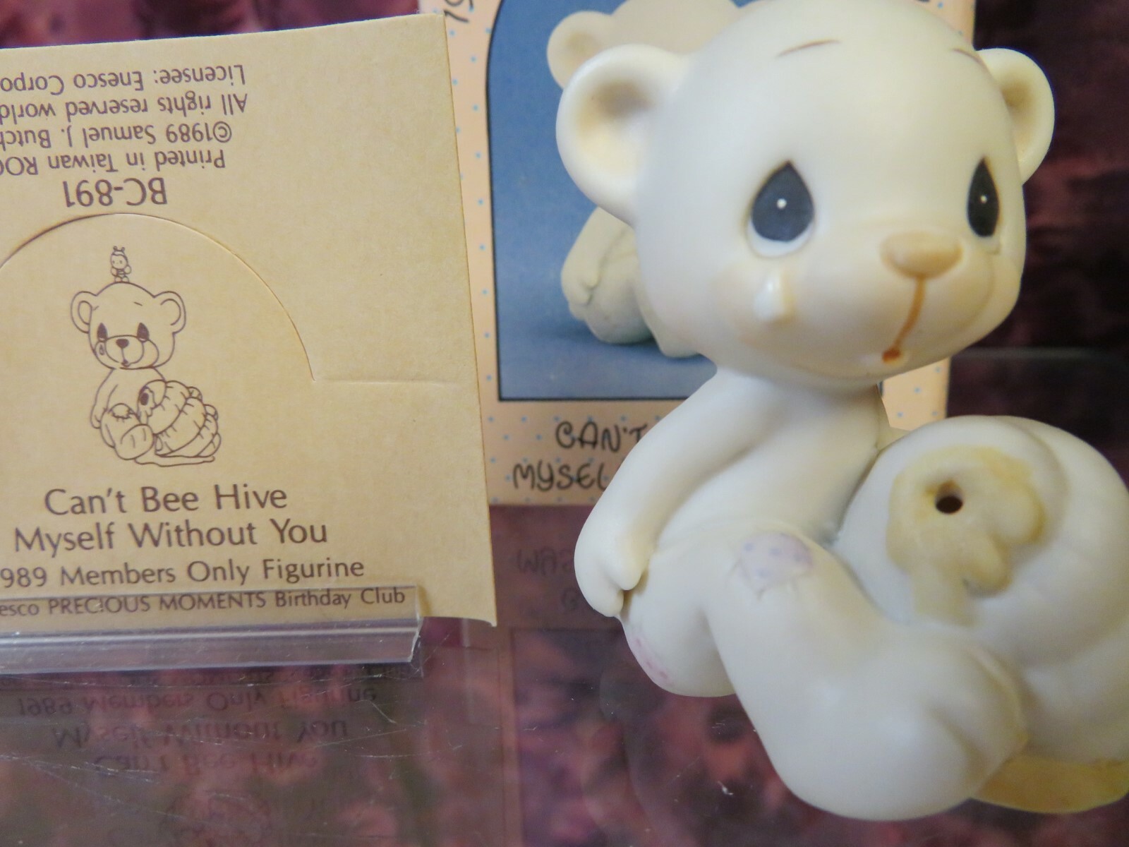 Precious Moments – #BC891 -“CAN’T BEE HIVE MYSELF W/OUT YOU” 1989 MO-New In Box