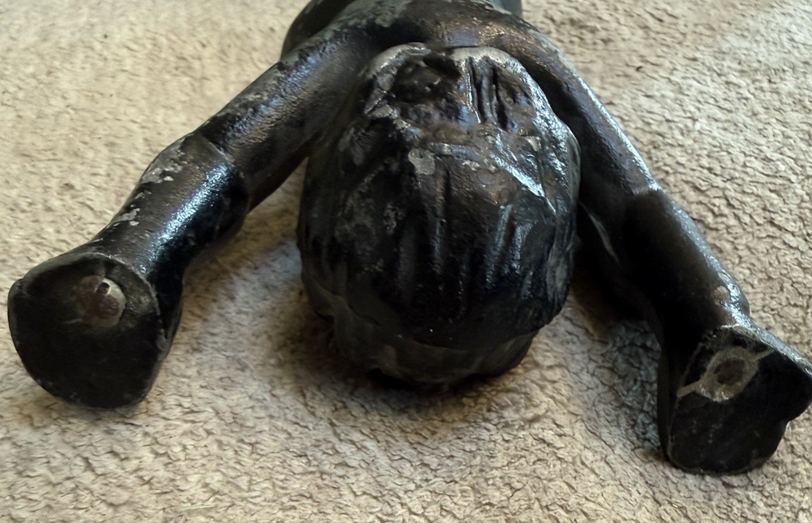Vintage Cherub Rococo Revival/Hollywood Regency Cast Aluminum 7.25″ T x 4” W