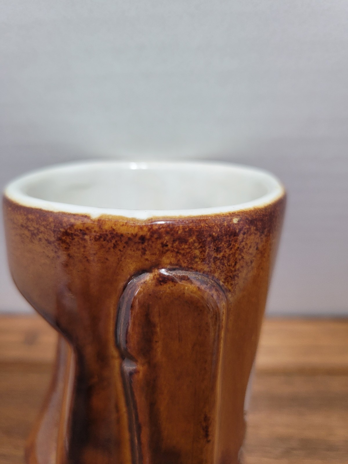Moai Tiki Mug Ceramic Daga Hawaii Polynesian Cultural Center Vintage