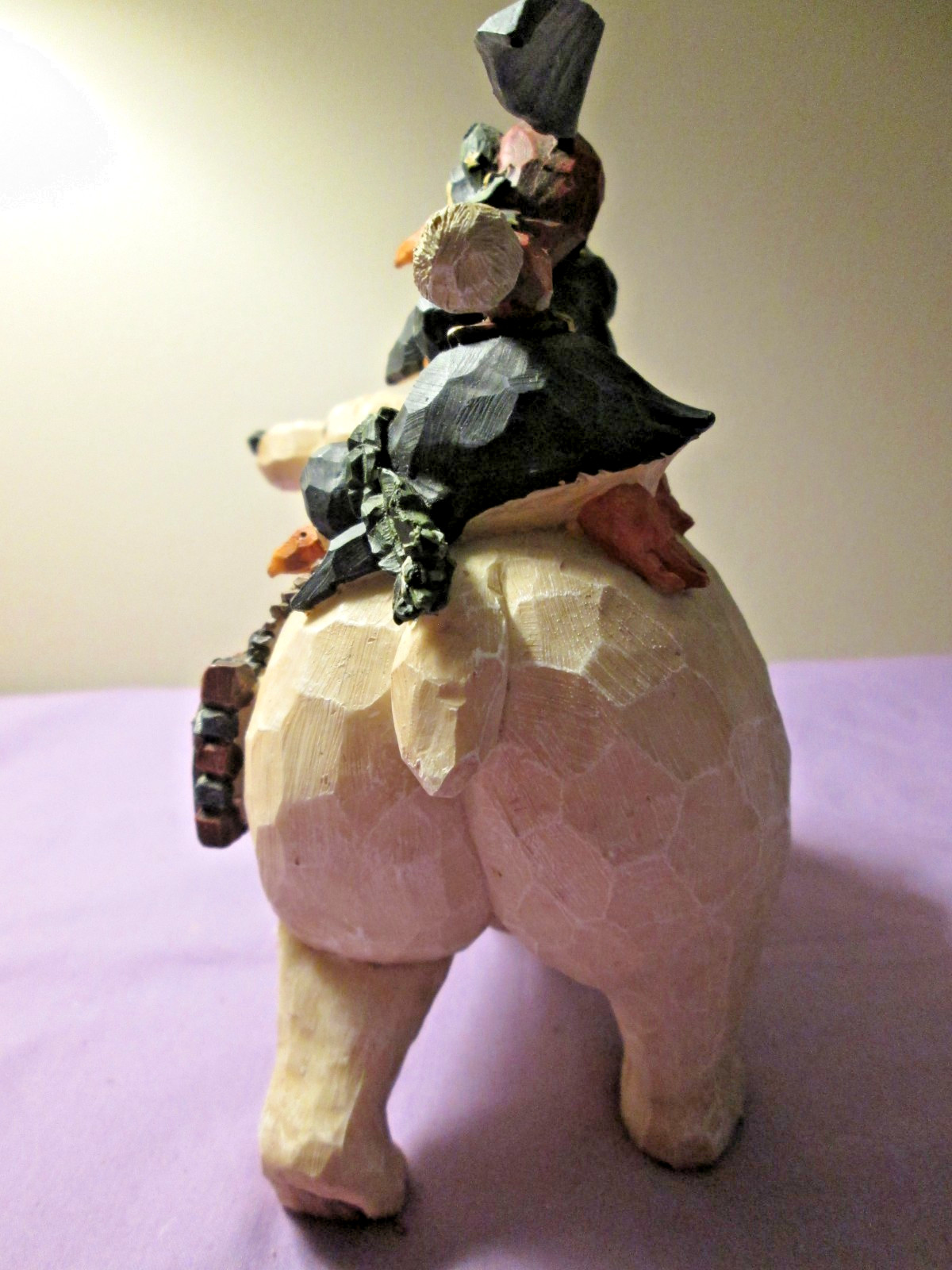 Boyds Bears “Believe In Magic” Magical Penguins Riding A Polar Bear Figurine