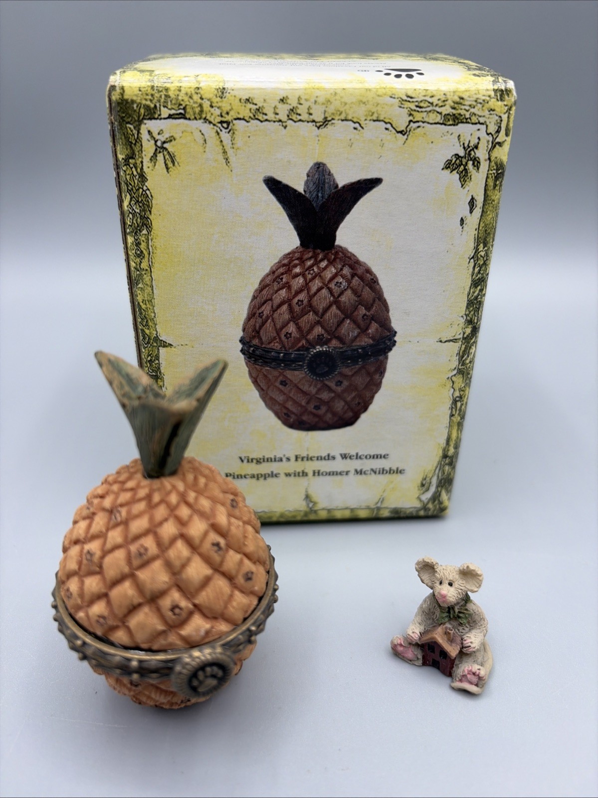 Boyd’s Bears Treasure Box Virginia Friends Welcome Pineapple with Homer McNibble