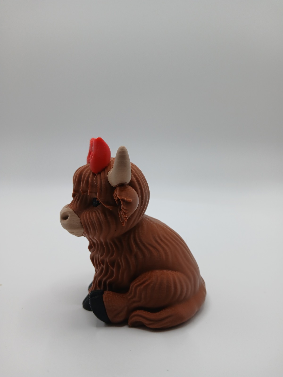 Highland Cow W/Bow in Hair