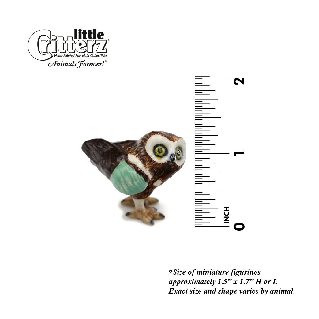 Little Critterz Rescue Owl Winthrop – Home Decor – Miniature Porcelain Figurine