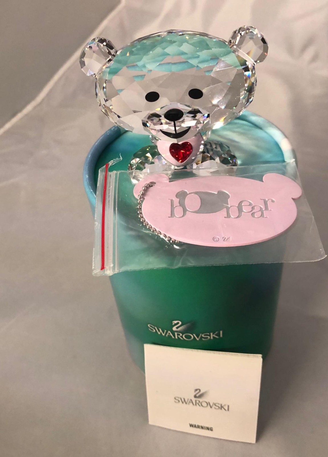 SWAROVSKI LOVLOTS BO BEAR – SO SWEET, #1140001, RETIRED, RARE, MINT IN BOX