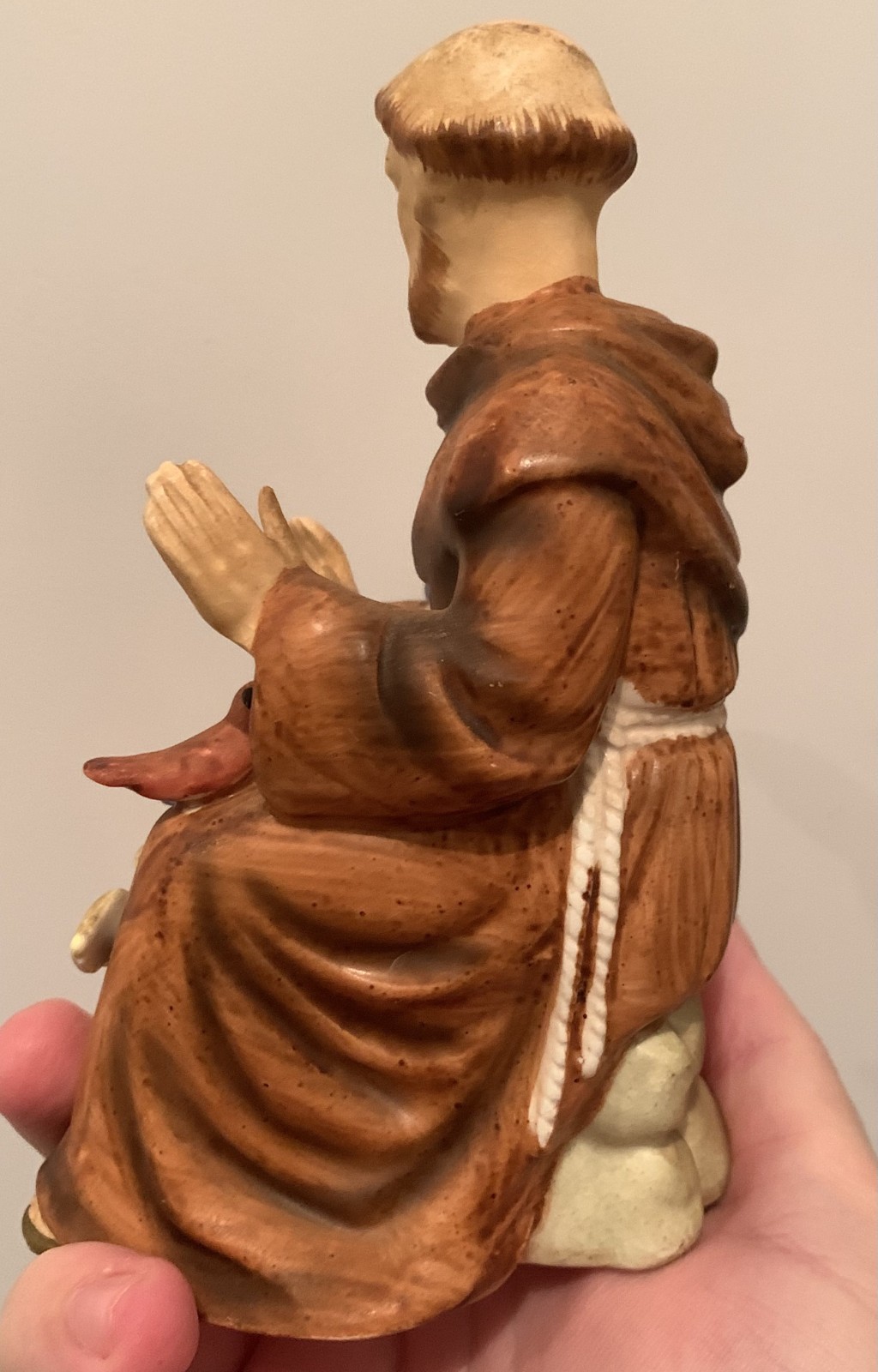 VTG NAPCOWARE St Francis of Assisi W/Birds Religious Christian Catholic Figurine