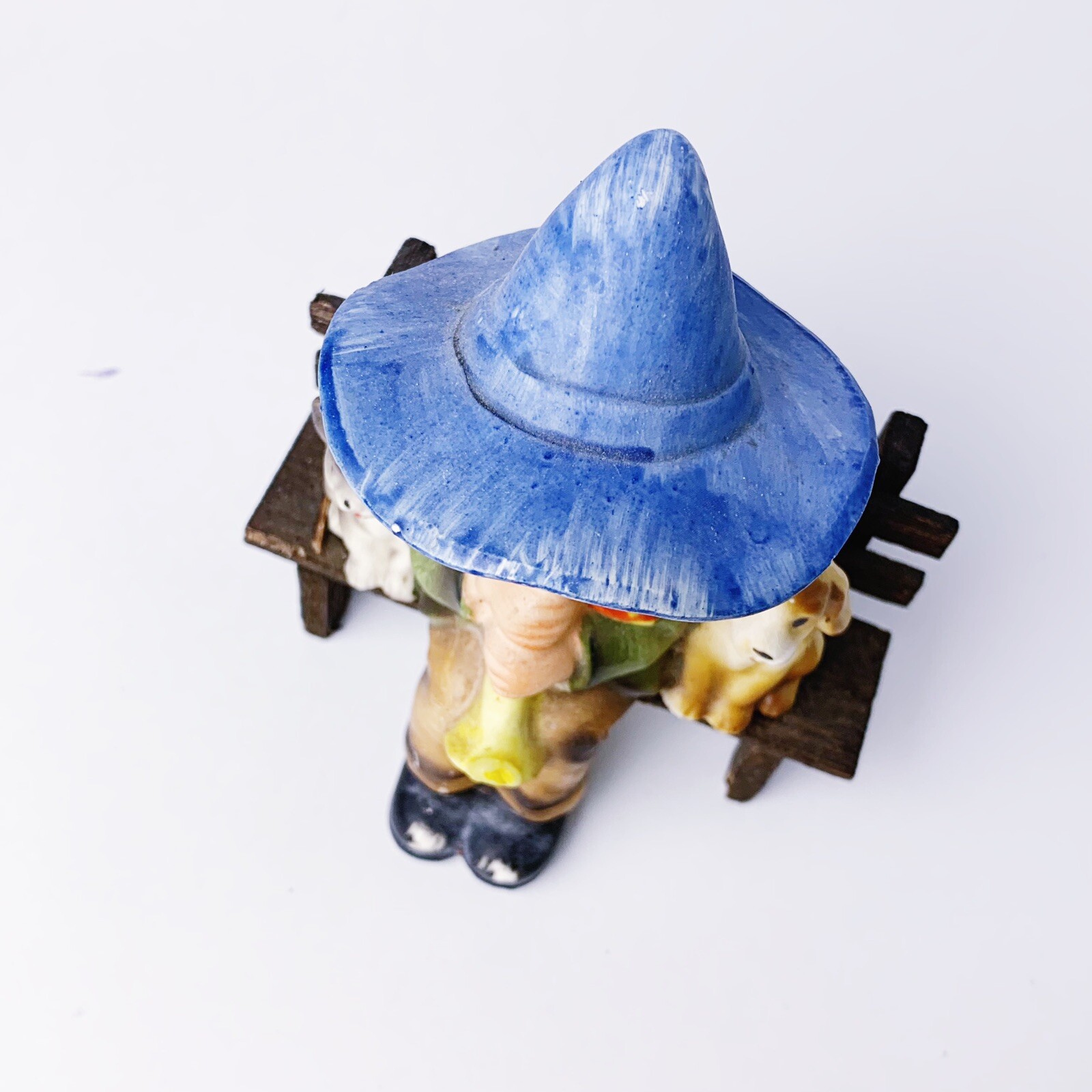 Hand Painted TILSO Boy With Flute Cat / Dog Figurine Porcelain – Made In Japan