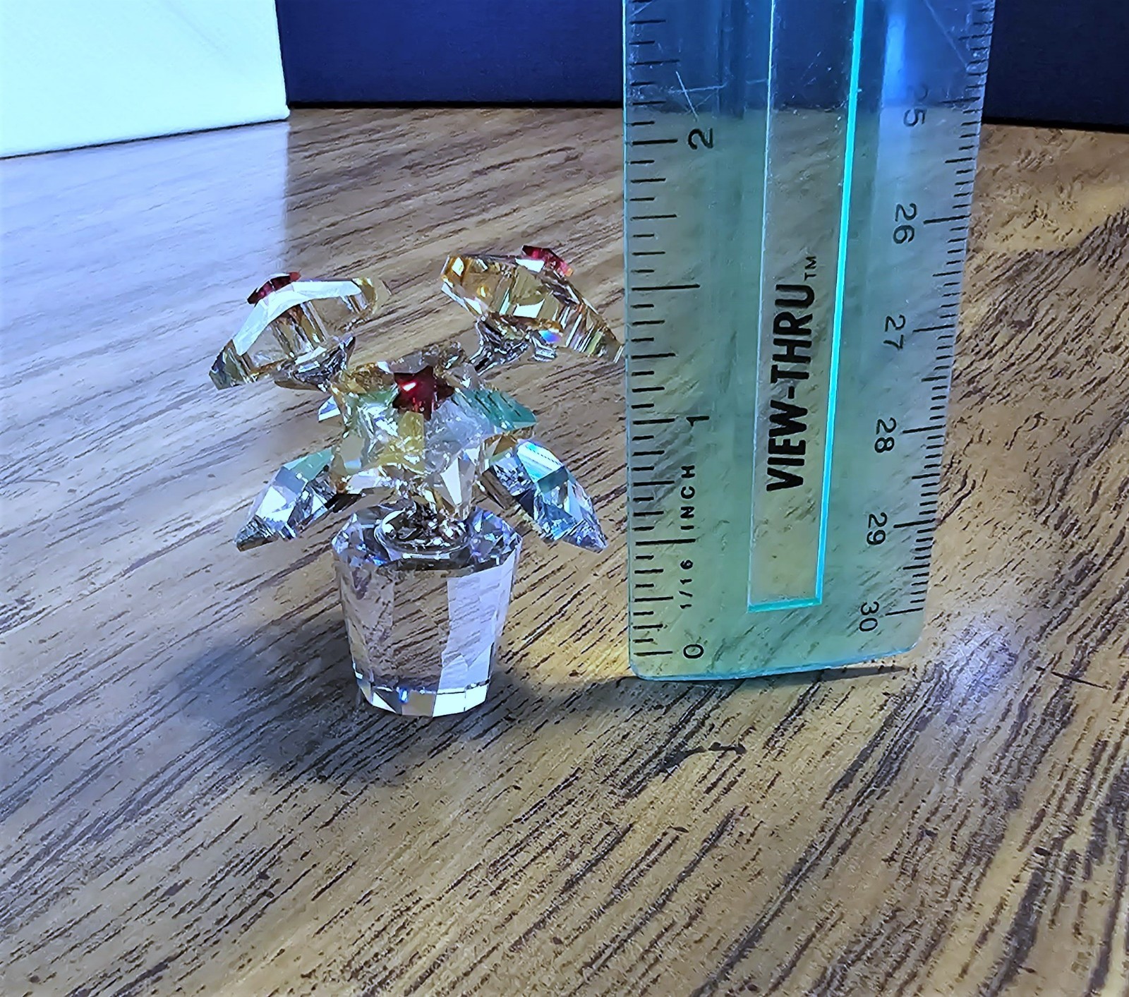 🌟 Swarovski Crystal 2009 L.E., Small, Star Blossom Flowers in Pot Figurine, NIB