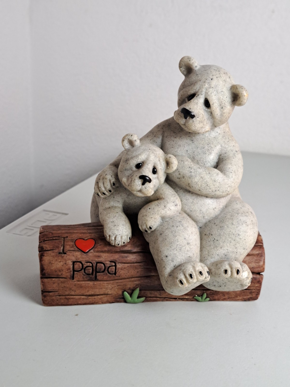 Quarry Critters 2005 ‘I LOVE PAPA’ Stone Figurine- Second Nature Design