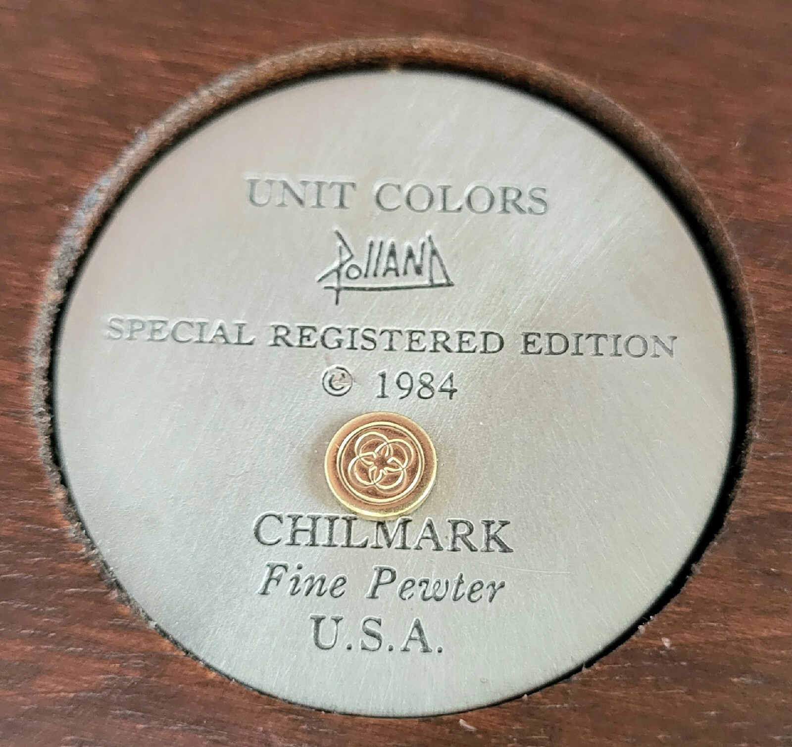 “UNIT COLORS” CHILMARK PEWTER SCULPTURE SPECIAL REGISTERED EDITION 1974