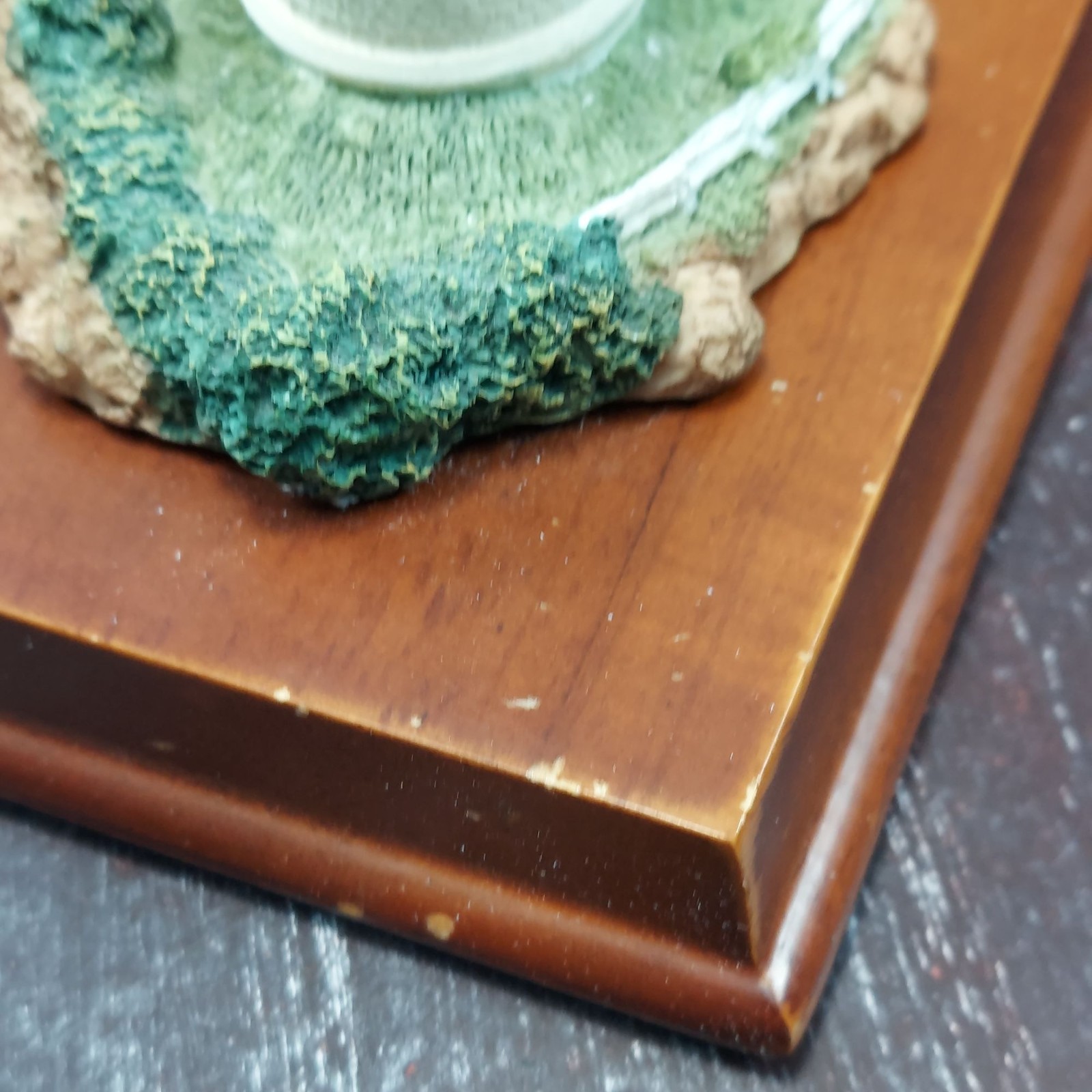 Heceta Head OR Lighthouse Miniature Model On Wooden Base