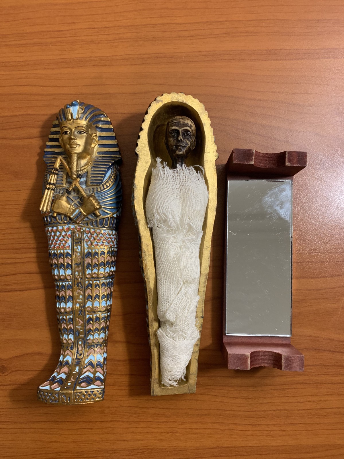 Large Egyptian Collectibles Lot Tutankhamun Sphinx Mummy Pharaoh Decor & Antique