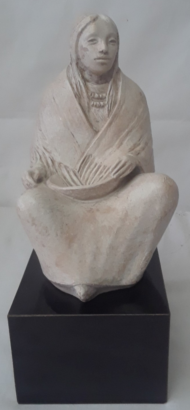 Madre Tierra by Marshall Native American Sculpture Austin Productions Vtg 1983
