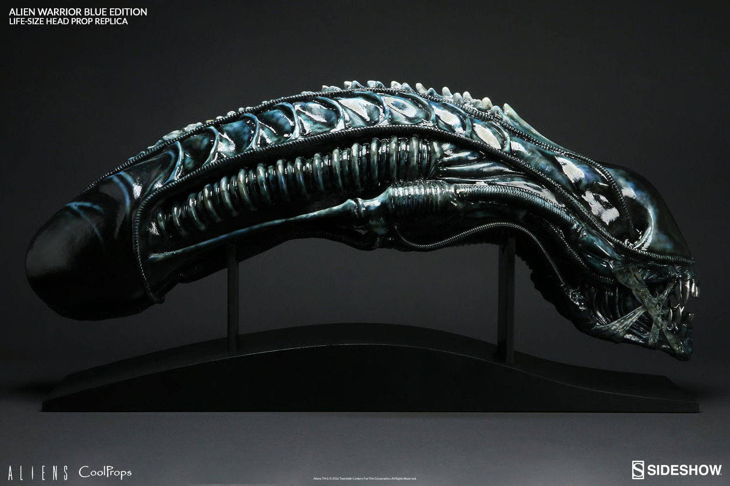 CoolProps Alien Warrior Blue Edition Life Size Head Prop Replica New Sealed