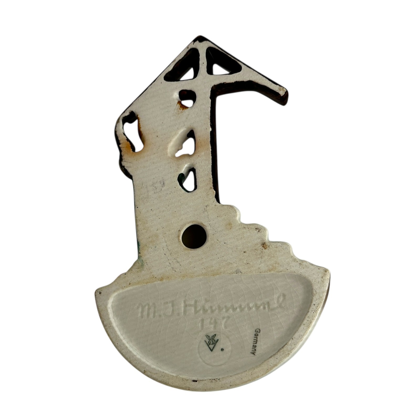 Goebel Hummel HUM 147 Wall Pocket Praying Child Holy Water Font TMK-2 Full Bee