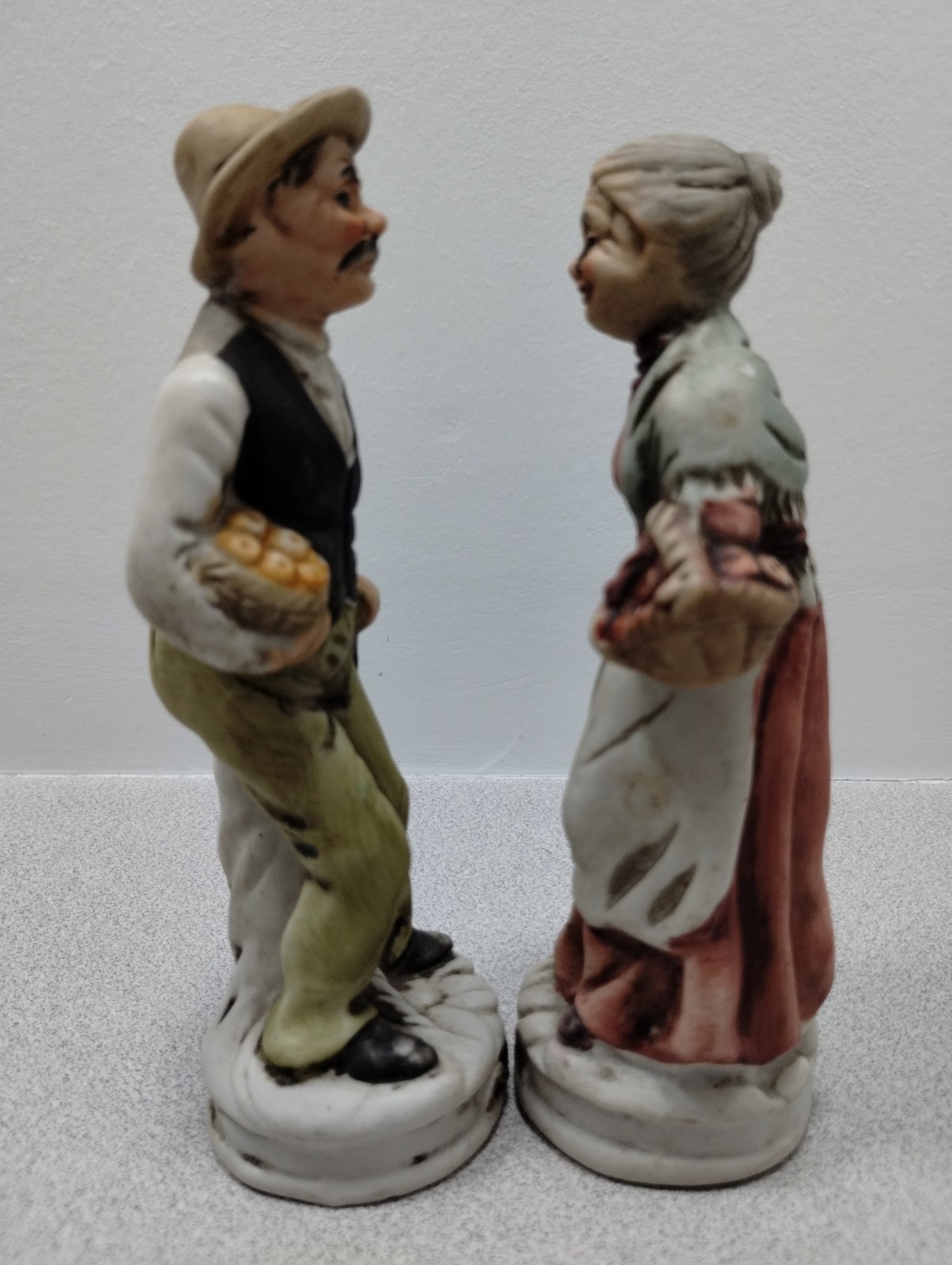 Vintage Figurines Grandpa & Grandma Collectibles Each One Is 6.5 Tall 2″ Wide.