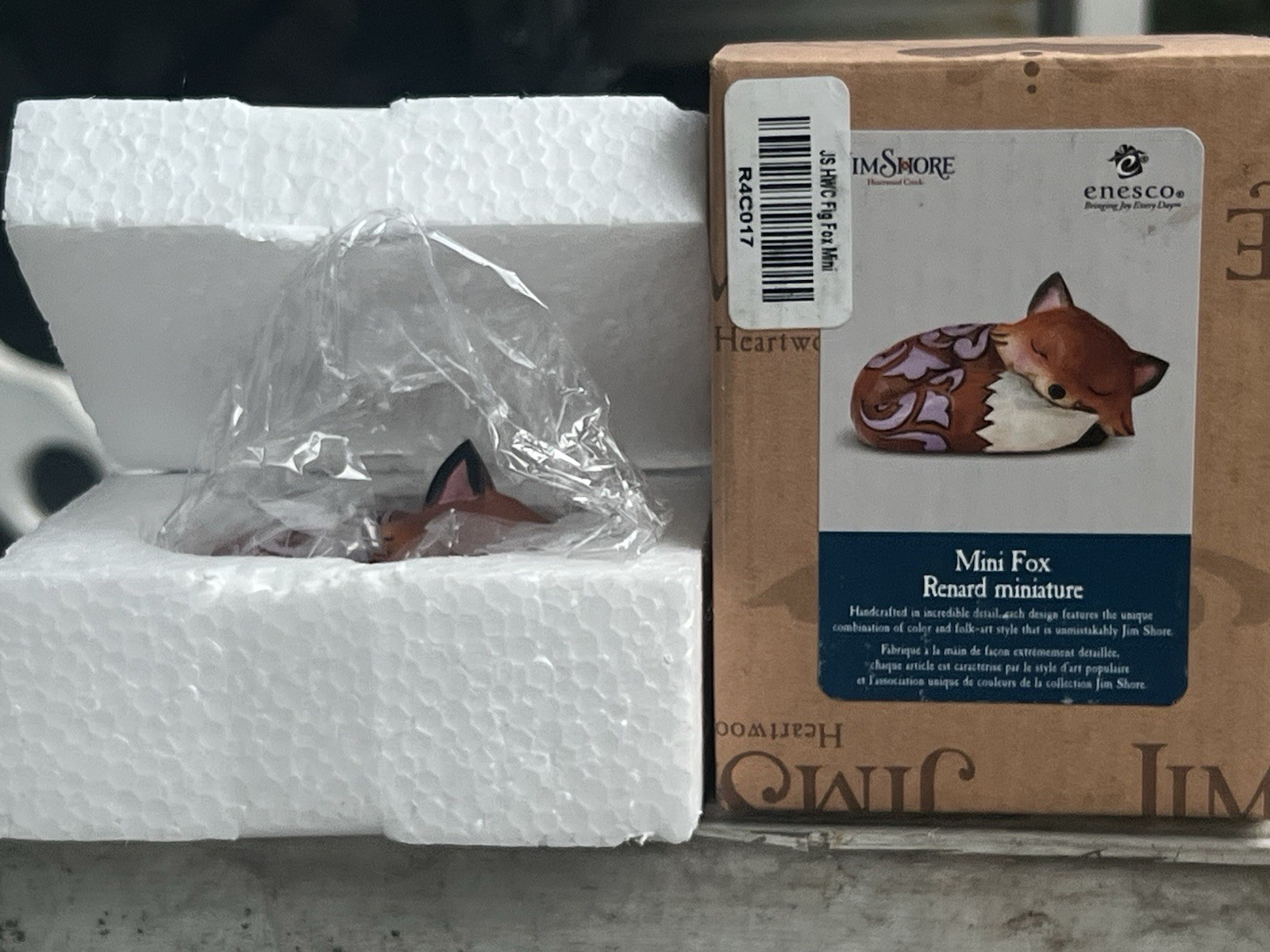BRAND NEW JIM SHORE MINI FOX RENARD MINIATURE 4055058