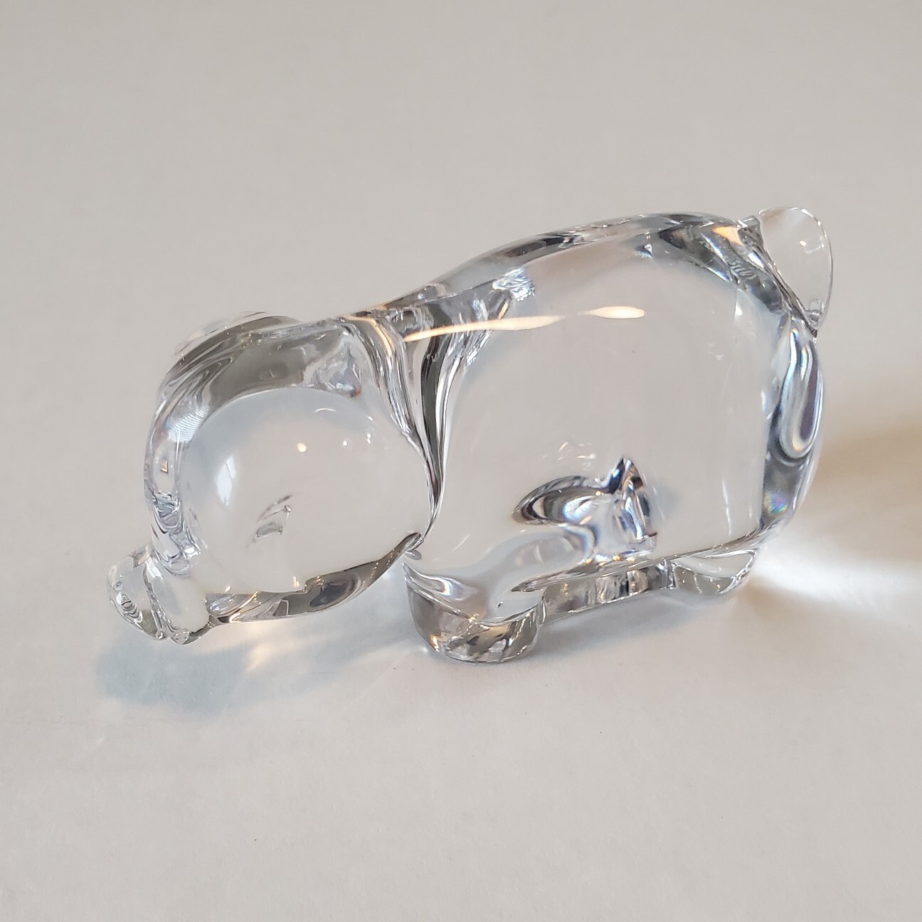 Villeroy and Boch Crystal Pig Figurine 3″