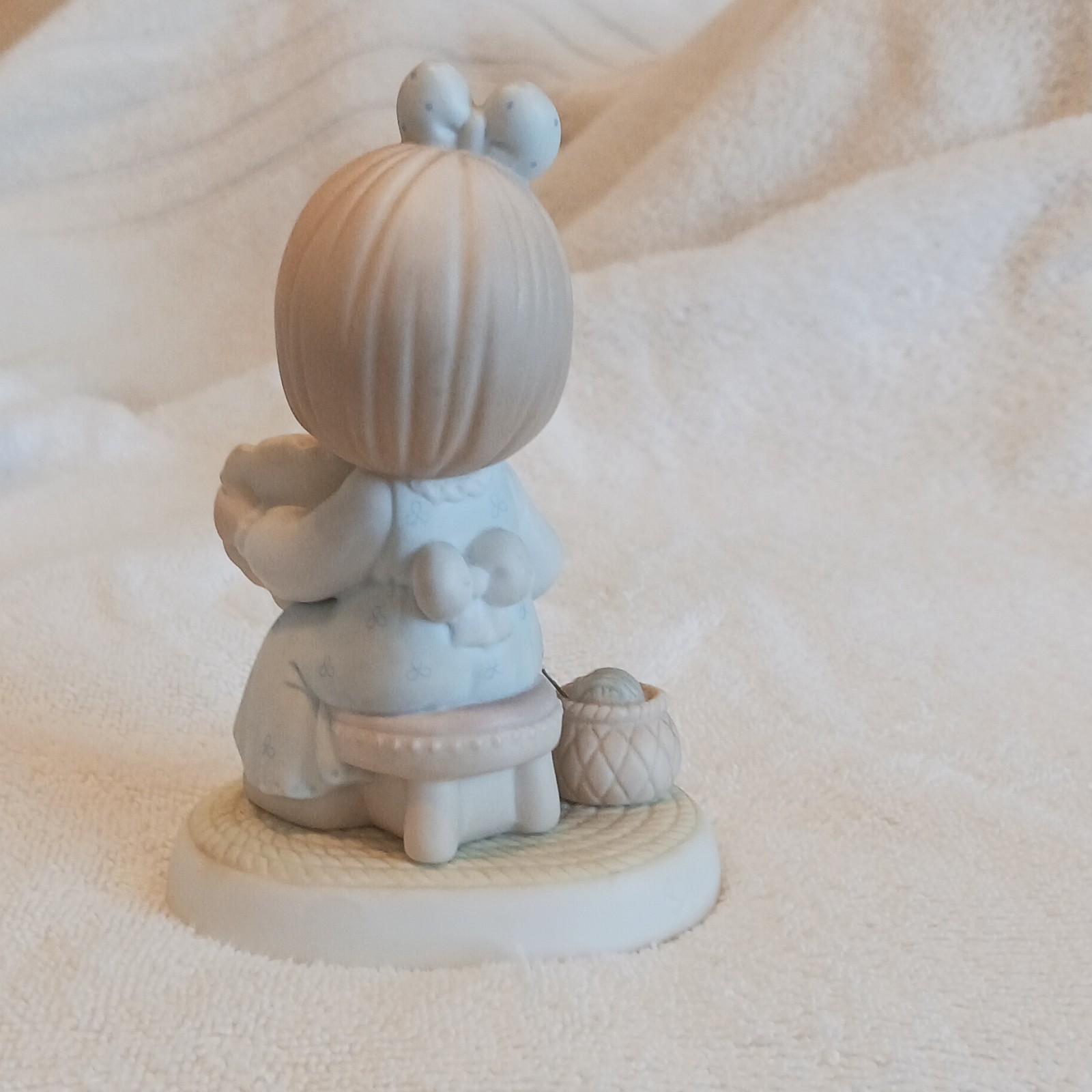 Precious Moments Mother Sew Dear Figurine “The Lord Is Counting On You” Boxed