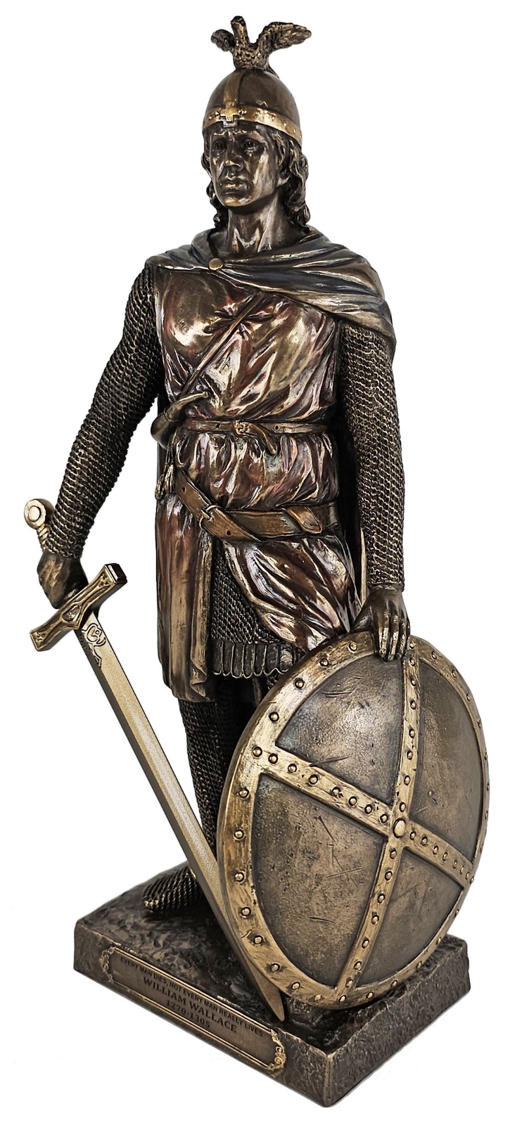 11 1/4″ Sir William Wallace Scottish Warrior Knight Statue Bronze Finish