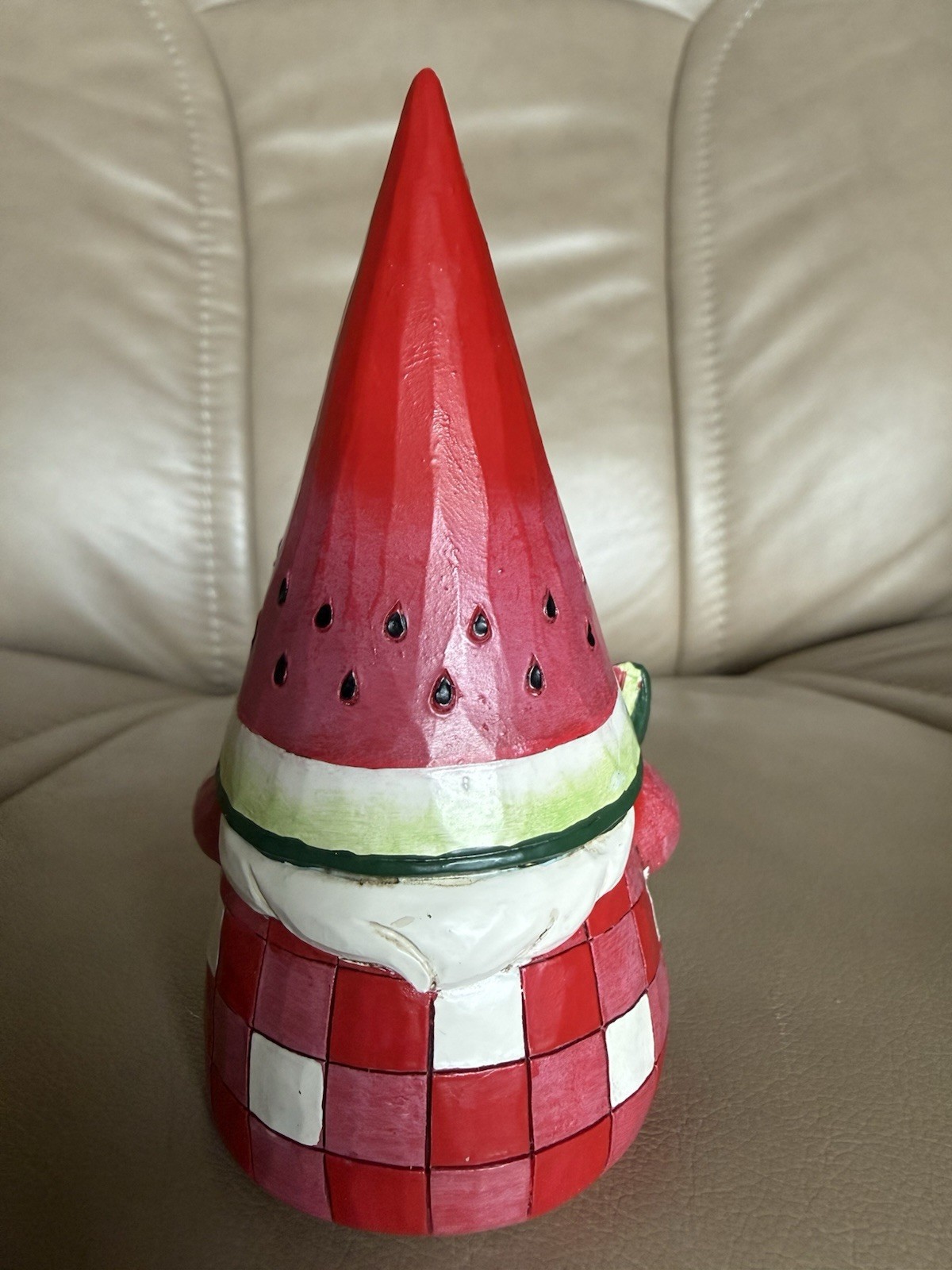 Jim Shore ‘You’re One in a Melon” Watermelon Gnome, 4.5” EUC