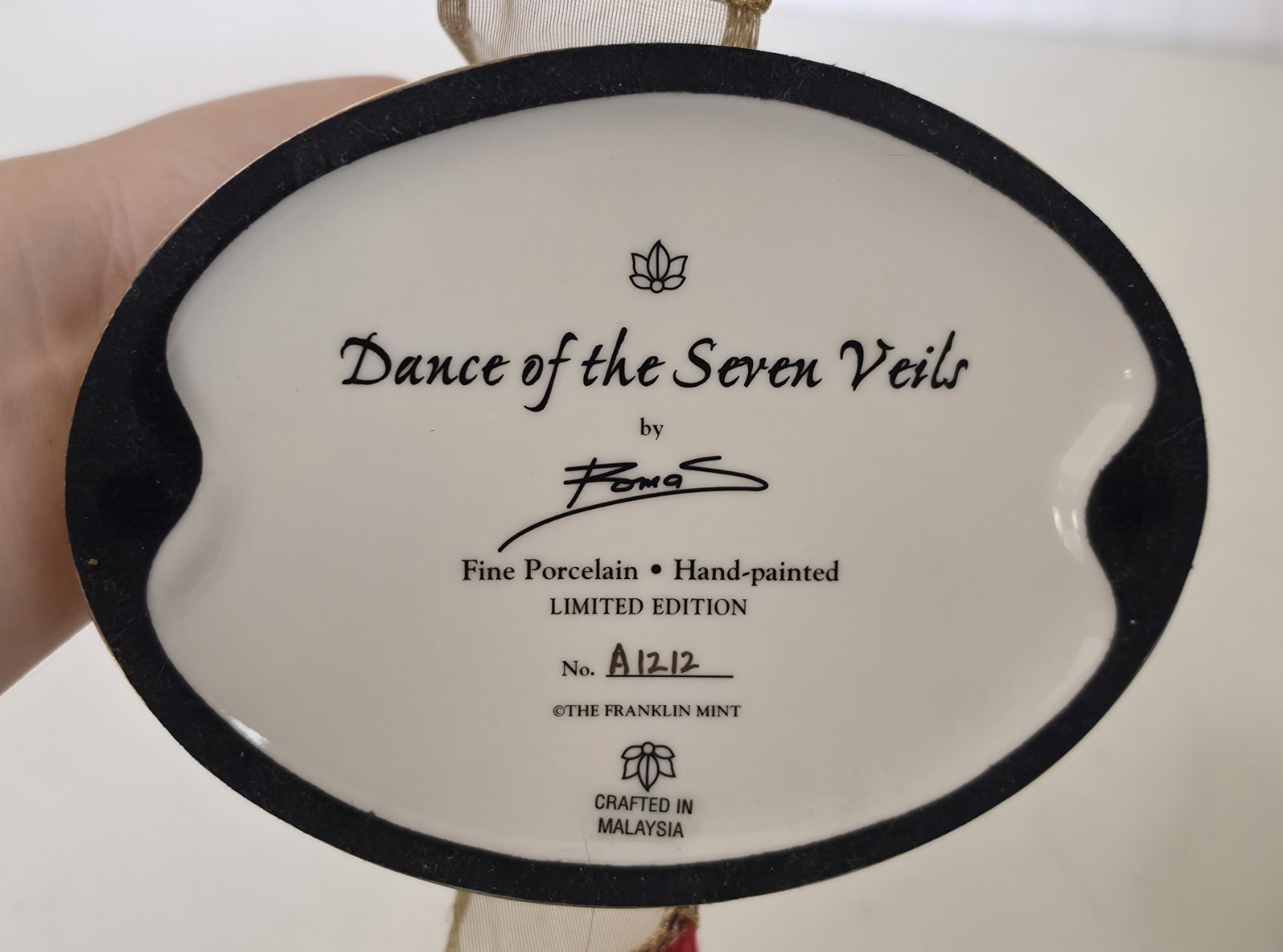 READ Franklin Mint ‘Dance of The Seven Veils’ Roma Gypsy Belly Dancer Figurine